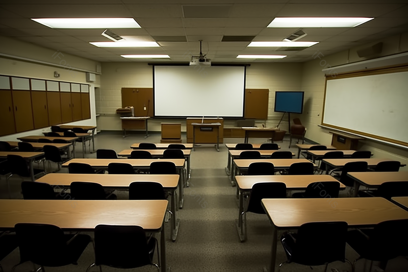 晚上开着灯的演讲厅会议室培训室,高清,摄影图,摄影图片,图片大全,摄影图免费下载